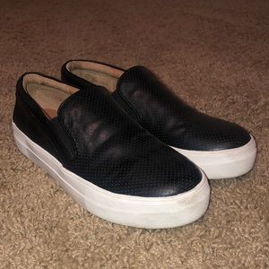 Steve Madden Platform Slip Ons - black(women’s, 7)